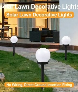 Solar-powered outdoor bulb lawn light, waterproof lighting for villa courtyards, floor socket light, home decoration ambient light.