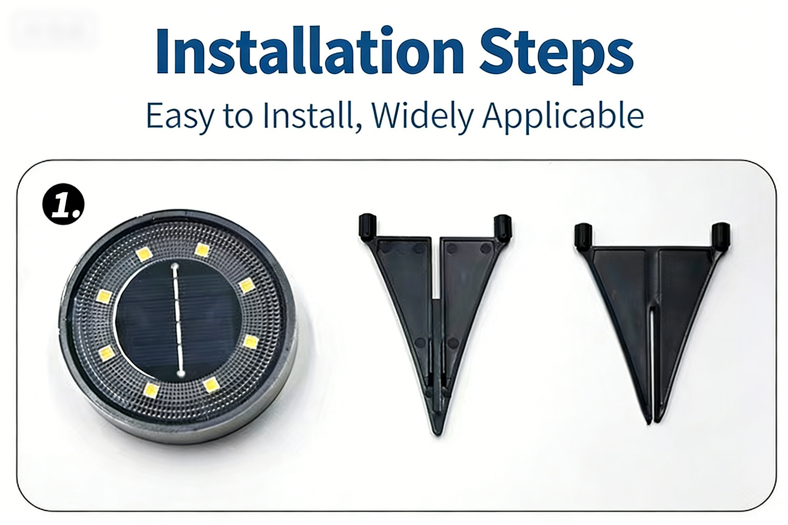 Solar-powered outdoor waterproof step lights for gardens, fields, and lawns; solar-powered in-ground lights; solar-powered courtyard lights. - Image 12