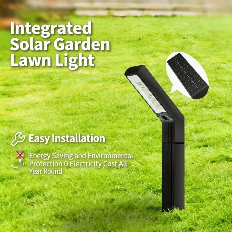 Which way should the solar LED light charging panel face?
