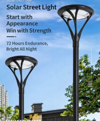 Cross-border solar street light, LED outdoor lighting, park landscape light, outdoor waterproof 3-meter solar courtyard light