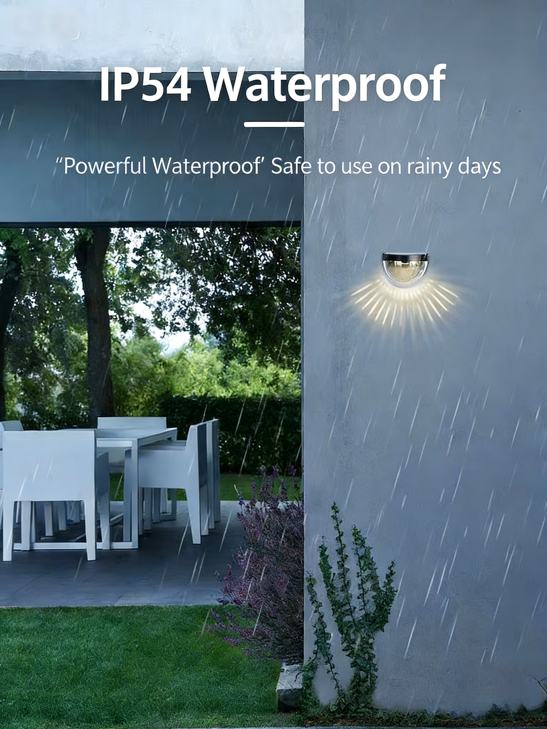 Solar-powered outdoor courtyard light, waterproof small wall light, staircase light, step light, garden villa solar wall light - Image 6