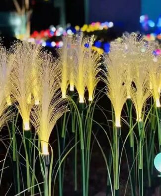 Decorative outdoor waterproof garden balcony luminous ornament lawn light LED simulated dandelion light reed light